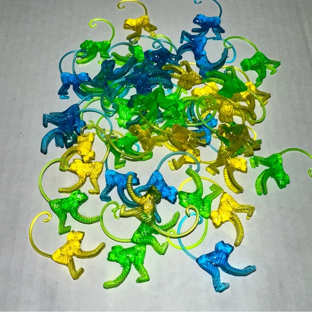 Retro Animal Drink Hangers Mermaid Red Bull Monkeys Donkeys Cute Neon Vintage
